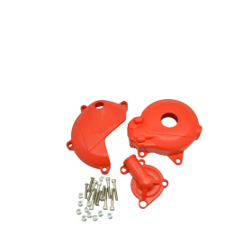 Комплект защиты крышек двигателя и помпы OTOM RACING ZS177MM/NC250, нейлон, красный